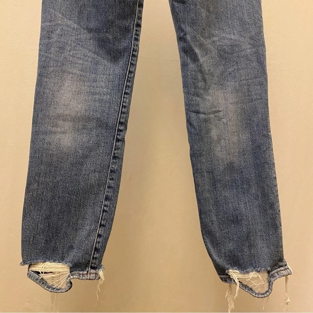 Hudson 26 (US 2) Zoeey High Rise Straight Crop Stretch Distressed Womens Jeans
